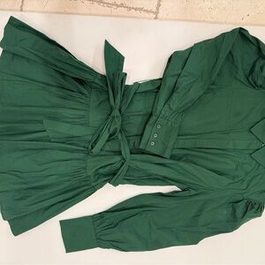 Elegant Green High Low Dress